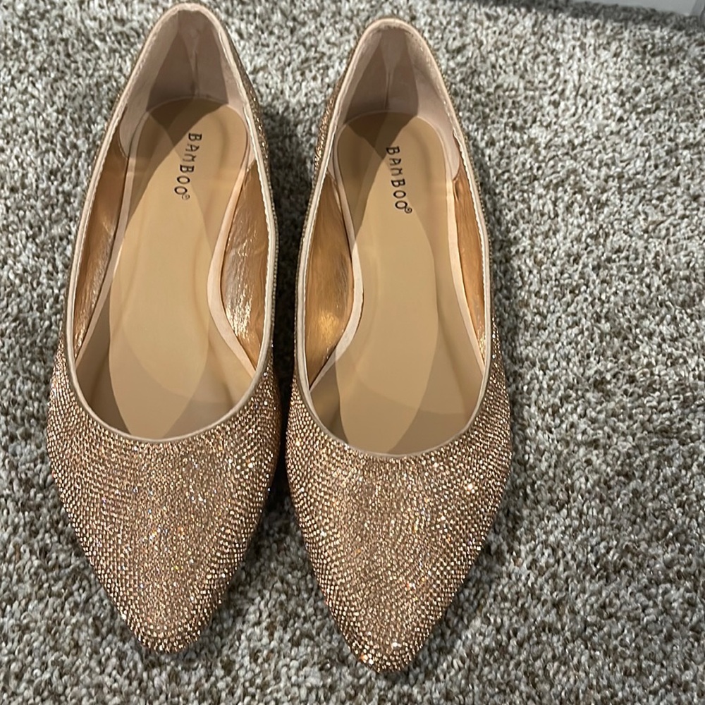 New rose gold flats for in size 10